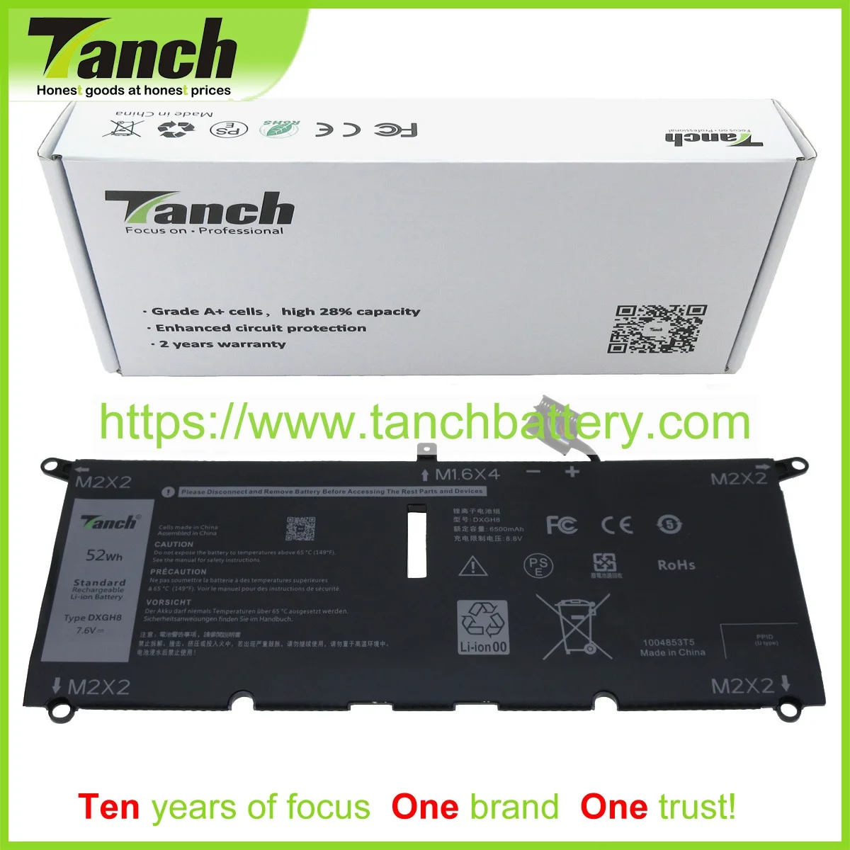 

Аккумуляторы Tanch для ноутбуков DELL P115G H754V DXGH8 HK6N5 P82G002 451-BCDX 13 9370 13 9380 13-9380,7.6V,4 ячейки