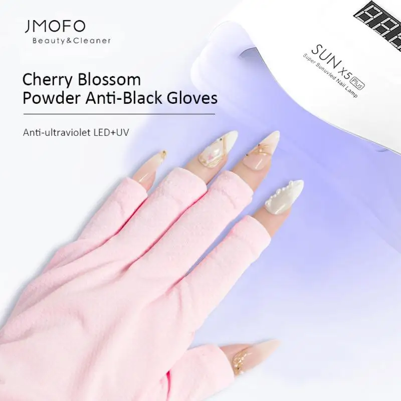 

Перчатки для защиты ногтей от УФ-лучей перчатки для маникюра розовые белые перчатки для защиты от ультрафиолетовых лучей от загара Перчатки для защиты от обжарки ногтей
