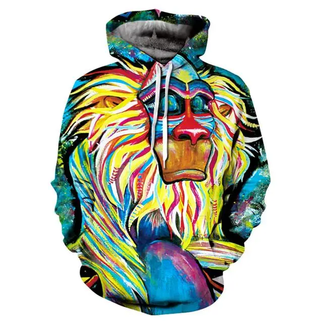 

Men's Hoodie Sweatshirt 3D Print Eagle Street Suit Yuansu Pullover Hip Hop Jacket Men's Women's Sportswear Super Dalian Clothes