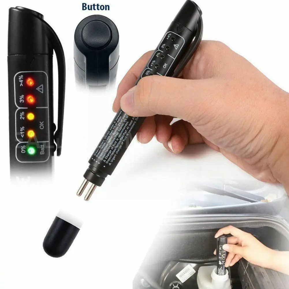 

Auto Brake Fluid Digital Tester/brake Oil Moisture Detection Dot3/4/5.1 Test Pen Pen/tester Tester Tool B6d5