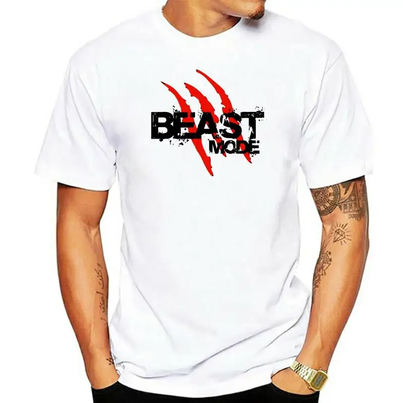 Beast Mode Claws Logo Marshawn Lynch Mens T Shirt Black White S 2Xl