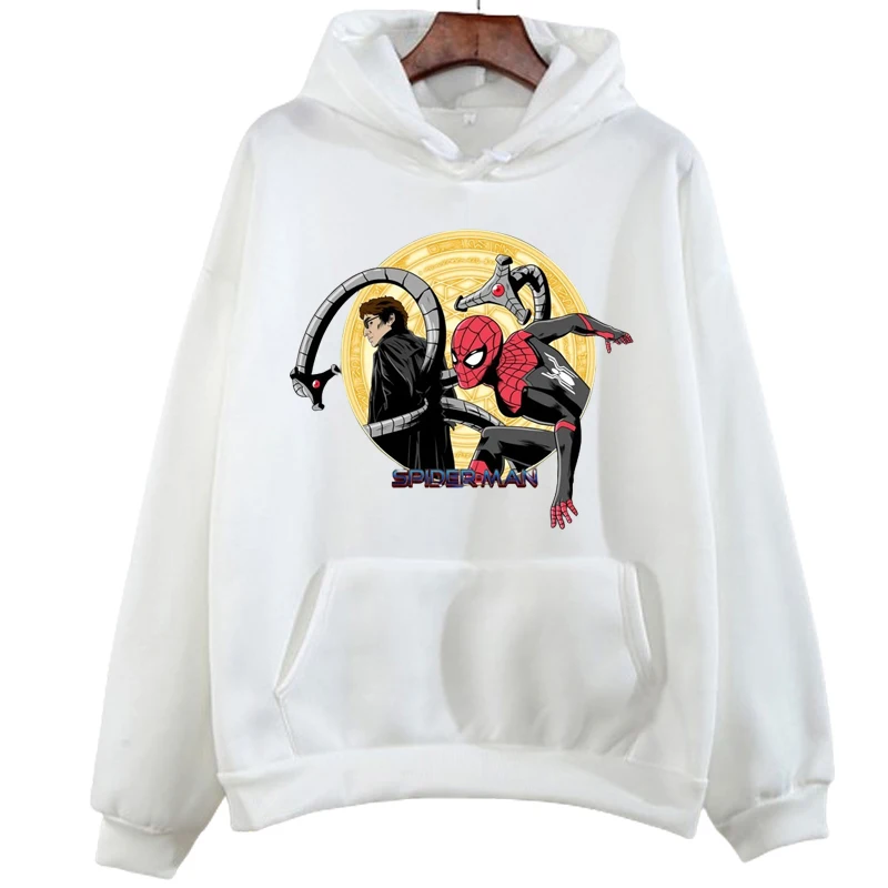 Домашние толстовки с капюшоном Disney Человек-паук No Way свитшот принтом Marvel осенний