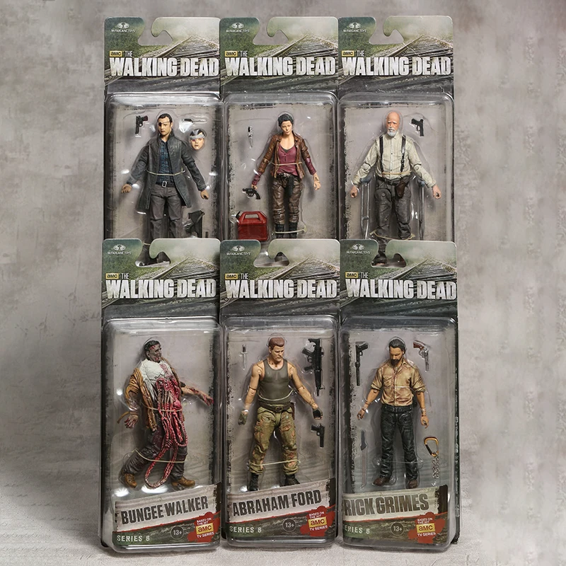 

The Walking Dead Abraham Ford Bungee Walker Rick Grimes The Governor Michonne PVC Action Figure Model Toy Doll Birthday Gift