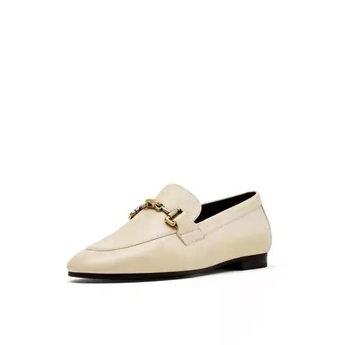 Jenny&Dave Women Shoes Fashion Office Lady Elegant Genuine Leather Soft Flat Shoes Casual Slip-On Loafers