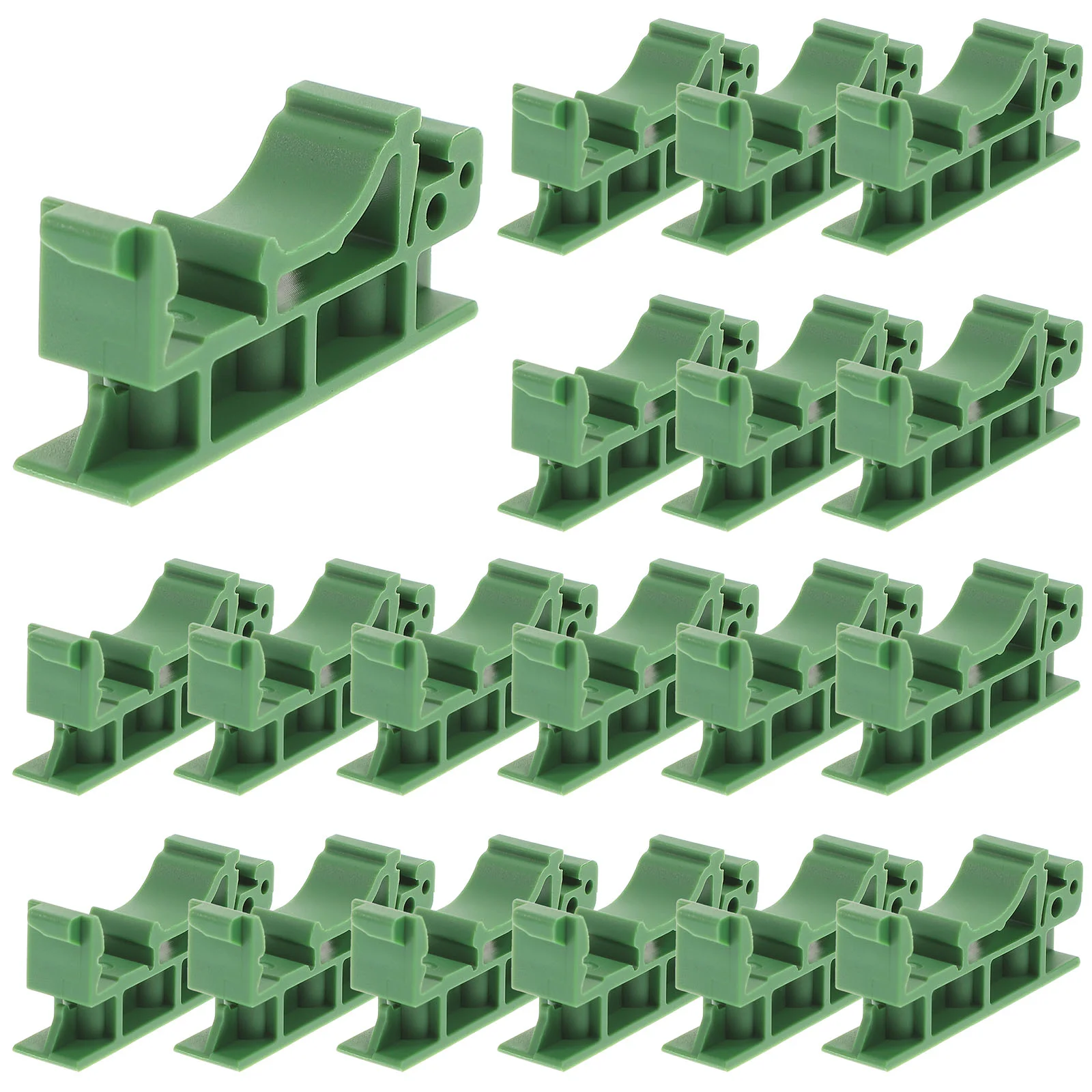 

20pcs PCB DIN Rail Mounting Adapter PCB Mount Holder Professional Rail Adapters