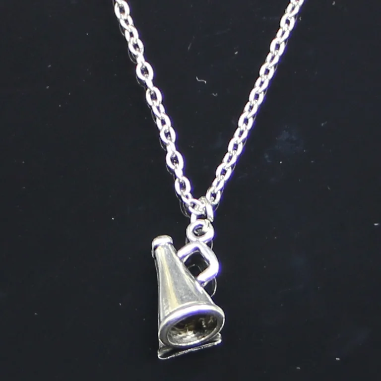 

20pcs New Fashion Necklace 15x9x9mm Loudspeaker Megaphone Cheerleading Pendants Short Long Women Men Gift