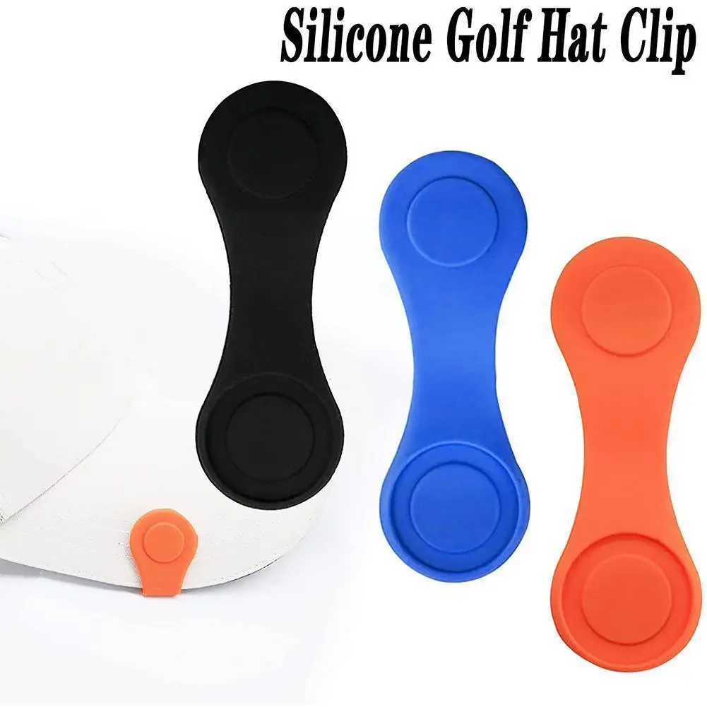 

2pcs Golf Hat Clip Golf Ball Aiming Silicone Marker Magnetic Clip Accessorie Professional Quality Golf Hat Training Aid Hig Q1a6