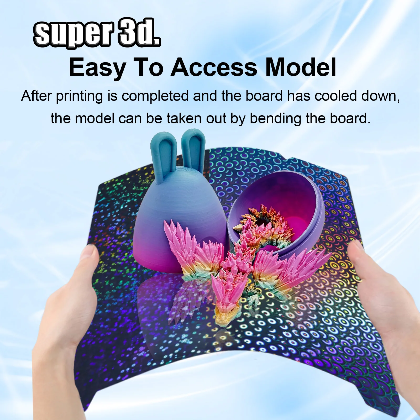 Ender 3 V3 SE Рабочая пластина с текстурой пружинной стали Pei 235x235 мм Гладкий лист PEY PET