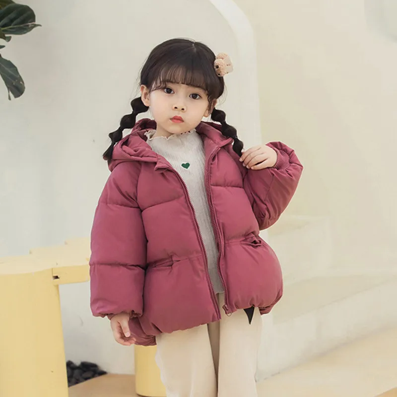 Зимняя хлопковая стеганая куртка для мальчиков и девочек одежда малышей плотное