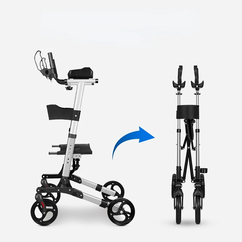 

Walking Aid Lightweight Folding Walking Stick for the Elderly Walking Aids Walking Auxiliary Force Walking Crutch Stool