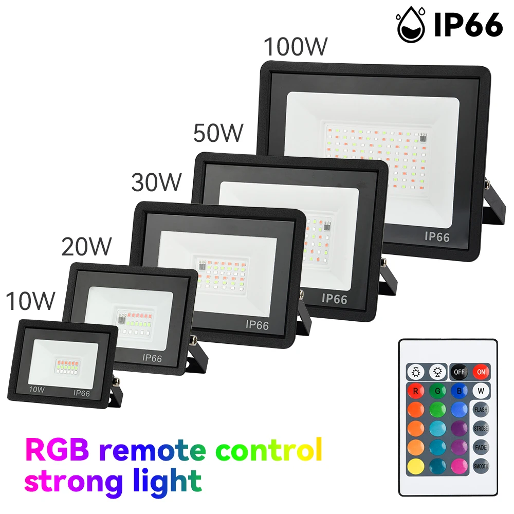 

RGB Прожектор 100W 50W 30W 20W для наружного освещения