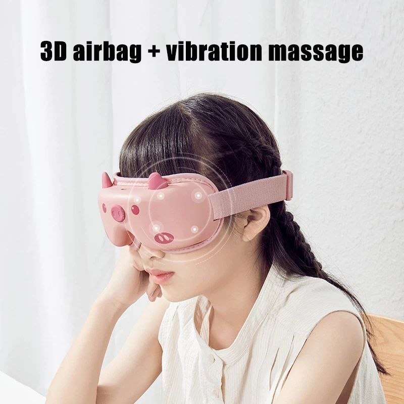

Children Electric Eye Massager Smart Eye Mask Vibration Eye Care Instrument Hot Compress Bluetooth Music Student Eye Massager