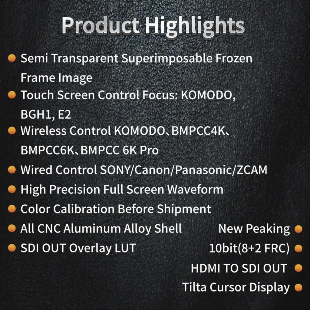 Контроллер для беспроводной камеры PortKeys BM5 III WR Monitor 2200Nit SDI/HDMI RED KOMODO/BMPCC 4K/6K Pro/Sony/Canon