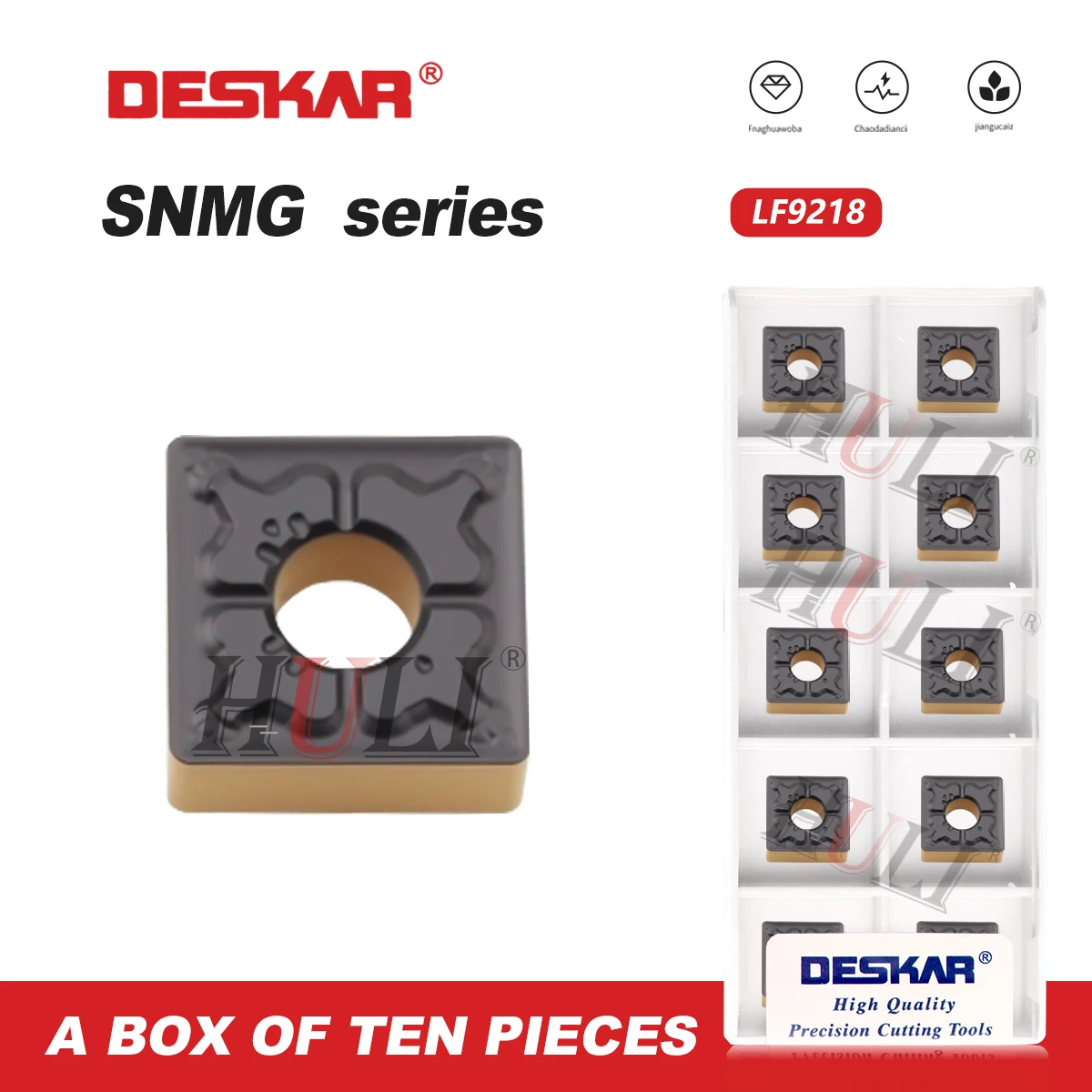 DESKAR SNMG 120404 SNMG 120408-TM LF9218 100% оригинальный токарный станок с ЧПУ, твердосплавные инструменты для резки внешнего круга, двухтональный режущий станок без лезвий