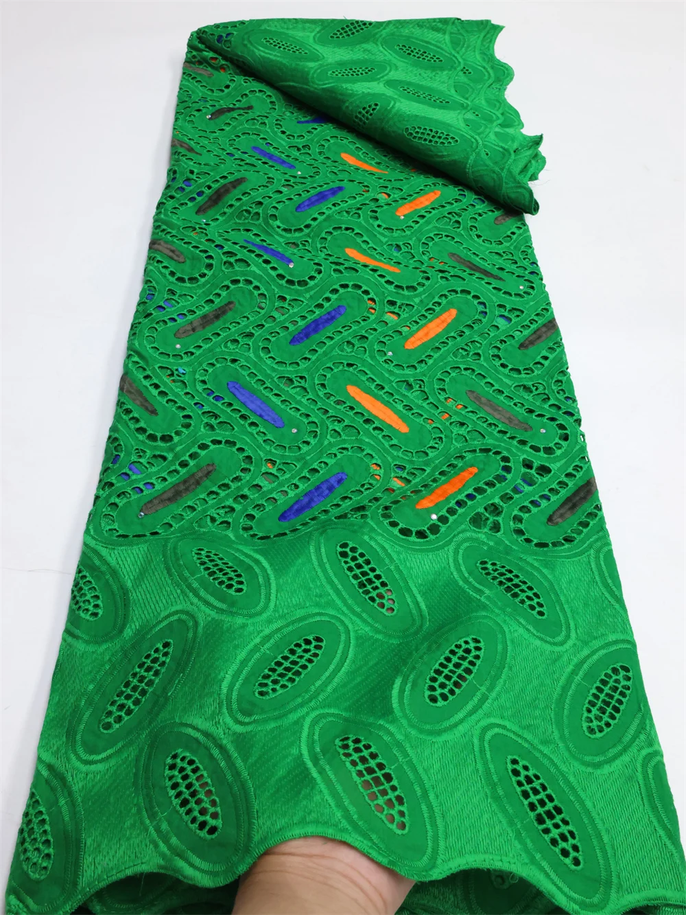 

Swiss Voile Lace In Switzerland With Stones African Nigerian Lace Fabric 2022 High Quality French Cotton Lace Fabric LY1494