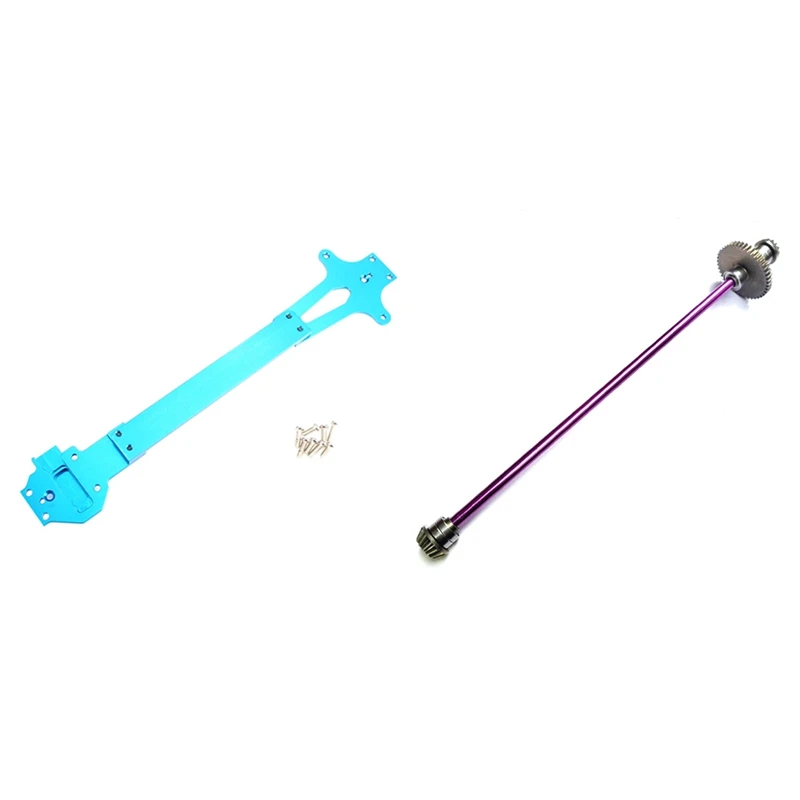 

For Wltoys 124019 124018 1/12 Metal Radio Tray Second Floor Board Blue & Metal Main Central Axle Drive Shaft