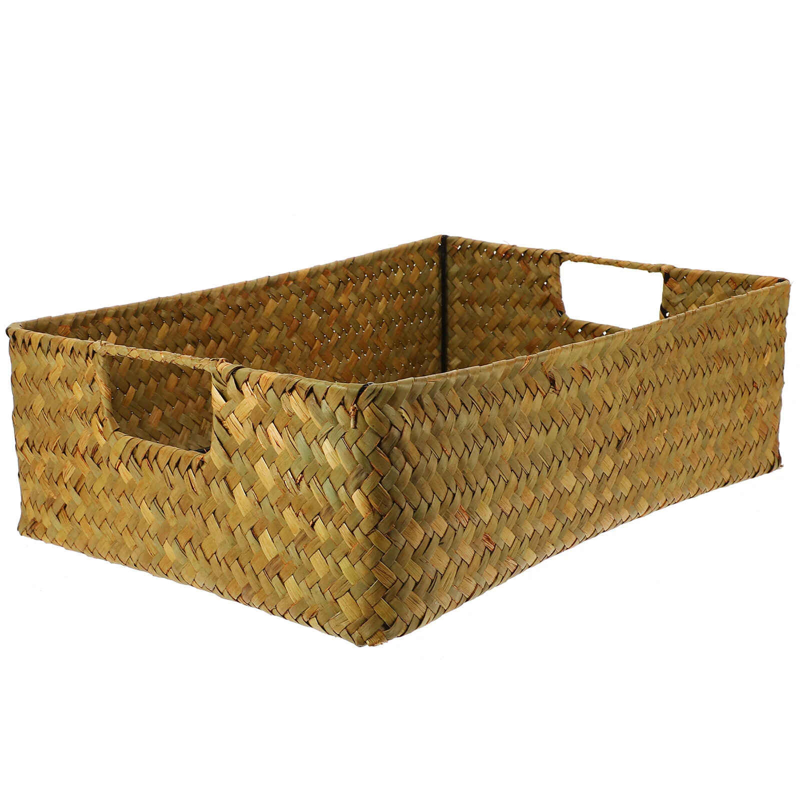 

Footstool Plastic Laundry Basket With Lid Seaweed Basket Handwoven Straw Handmade Child