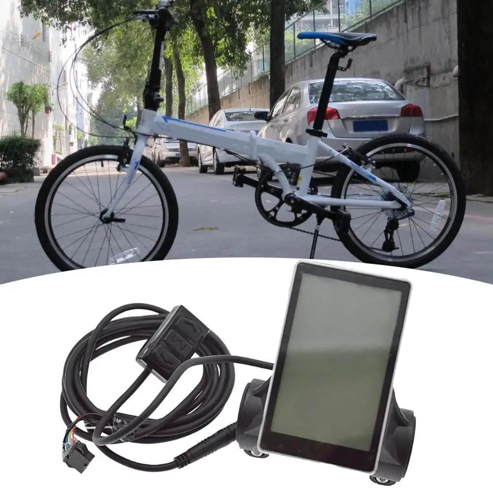 

1 комплект, панель управления велосипедом, портретный экран, тонкий ABS износостойкий мини-контроль скорости электровелосипеда для электрического велосипеда