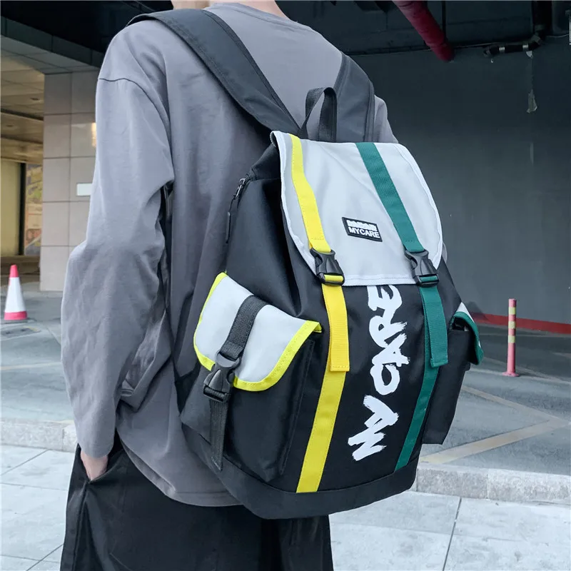 

Dropshipping Punk Backpack Fashion Leisure Teen Students Schoolbag Female Outdoor Travel Backpacks Male Shoulder Bags