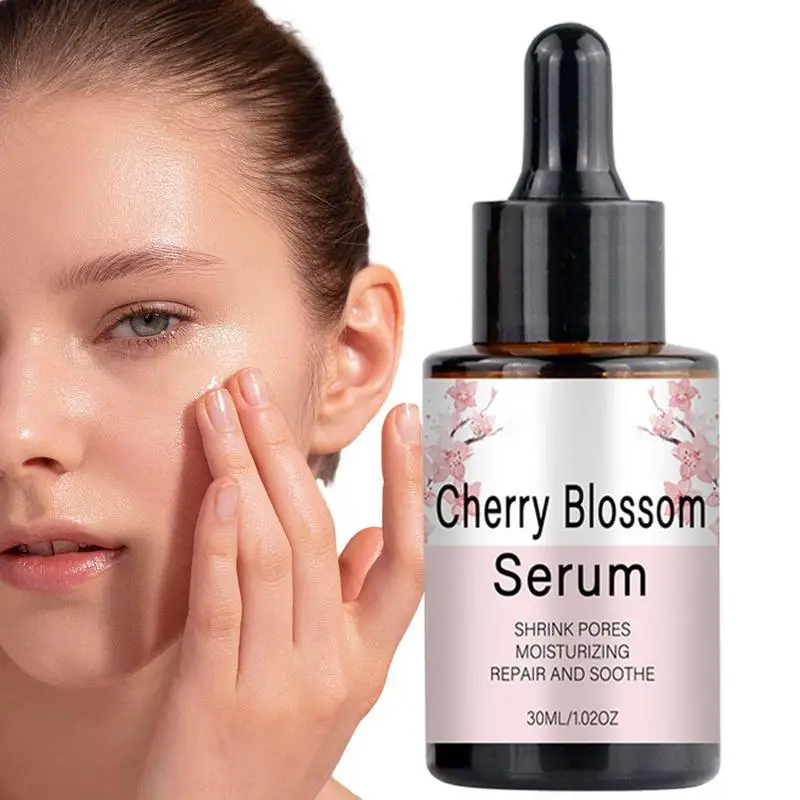

30ml Sakura brightening face essence Cherry Blossom Lifting Facial serum Reduce Pores Face Moisturizer For Gentle Beauty Make Up