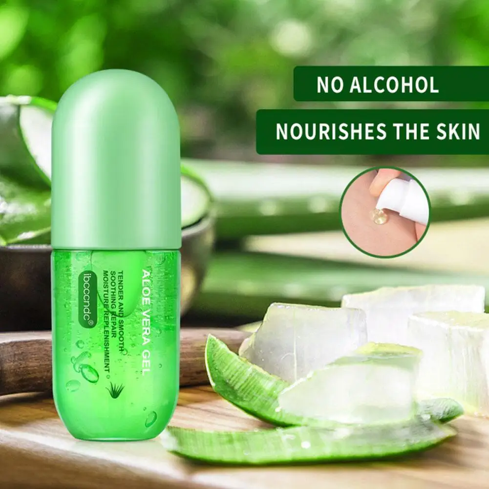 

Capsule Aloe Vera Gel Moisturizing And Hydrating Post Control Refreshing Moisture Skincare And Oil Sun Repair Refreshing E6Q6