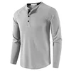 2023 New Long Sleeve T Shirt for Men Solid Spring Summer Casual Mens T-shirt Breathable Male Tops Fashion Clothes Men's T-shirts 4