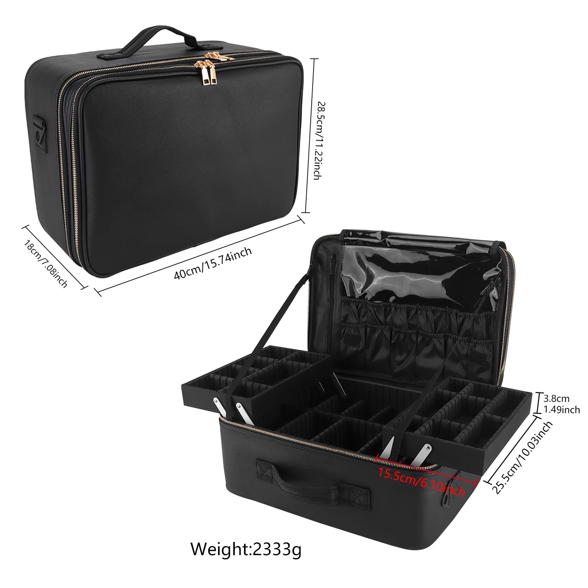 Дорожный косметичка-профессиональный регулируемый разделитель косметичка