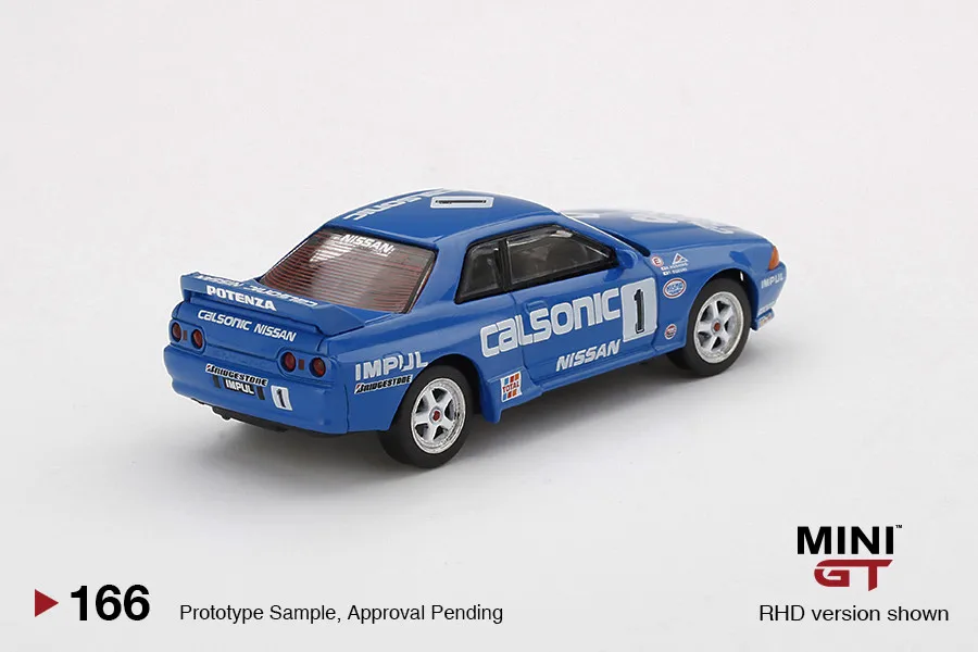 Фото в наличии 1:64 Skyline R32 Gr.A # 1 Литая модель автомобиля Calsonic 1991 166 из сплава, фигурка для взрослых, игрушка для мальчиков, детский подарок №3