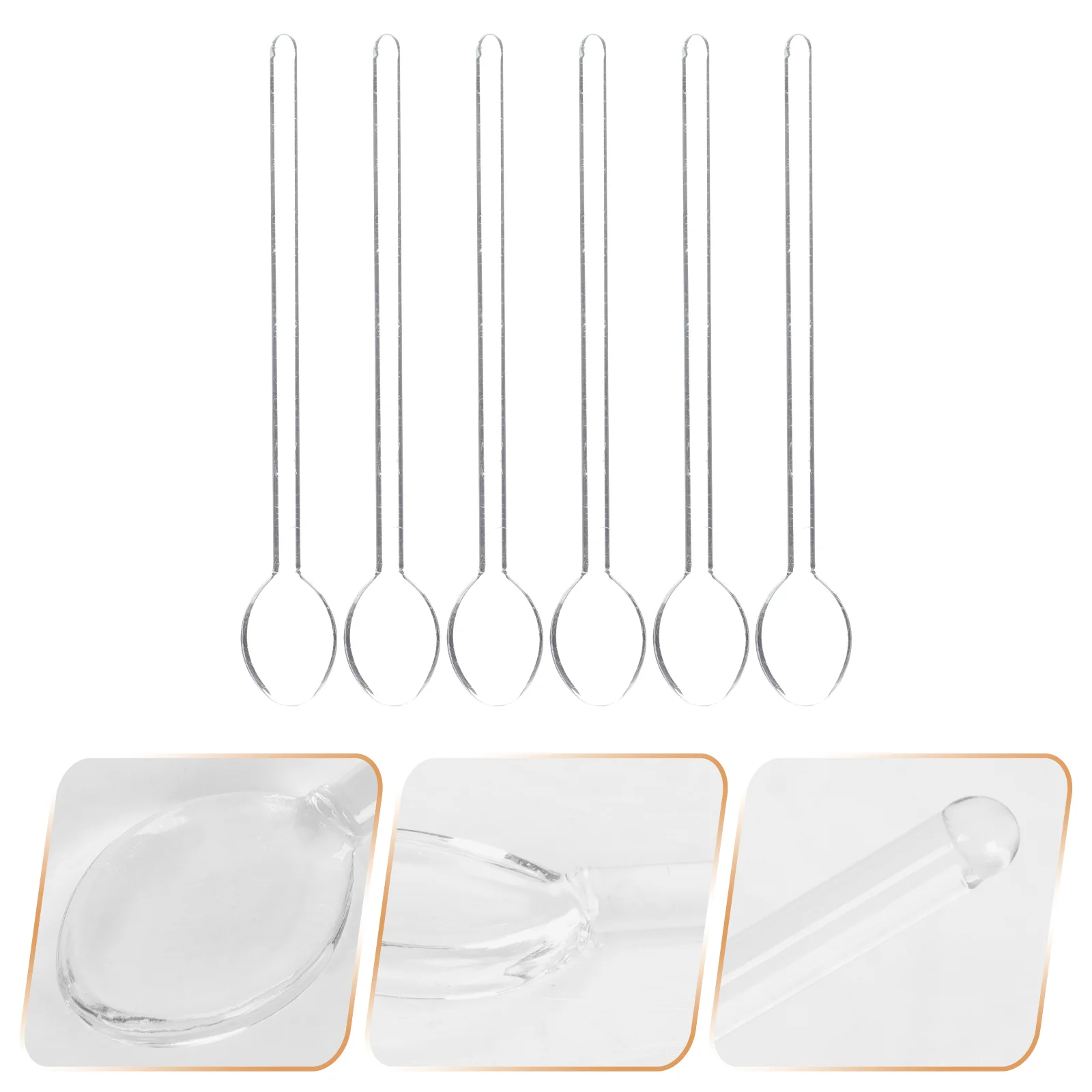 

Spoon Spoons Coffee Stirring Mixing Tea Ice Stirrers Stirrer Espresso Cocktail Stick Cream Scoop Dessert Stir Sugar Rod Bar