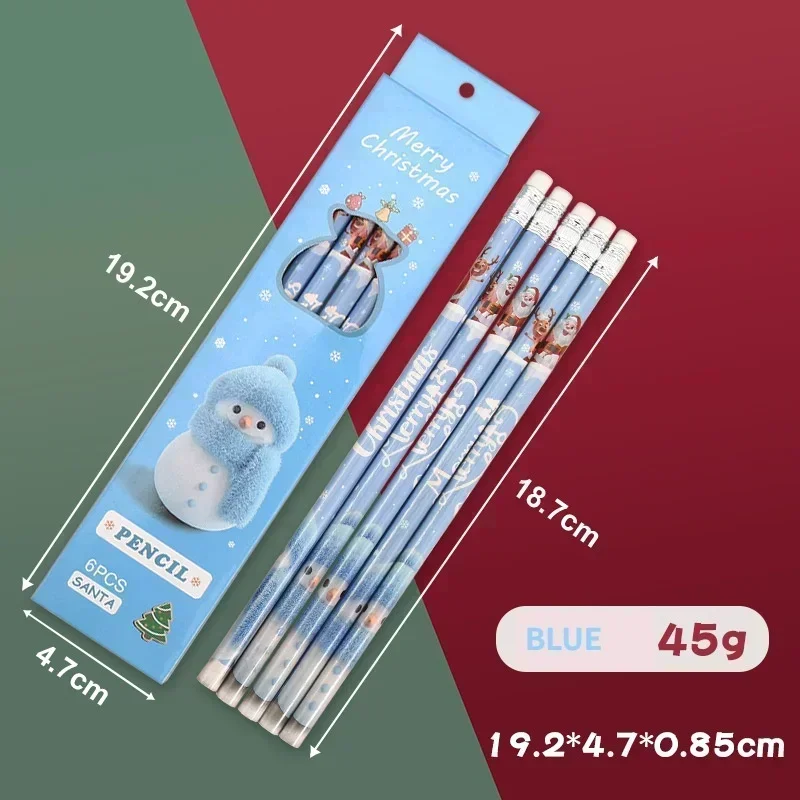 

MOONBIFFY Рождественские простые карандаши 6 шт.