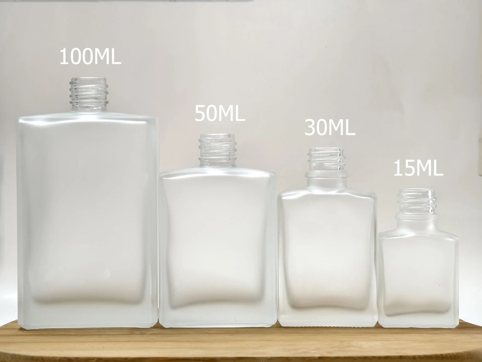 1x15 мл 30 50 100 квадратный плоский прозрачный/матовый стеклянный рулон на бутылке