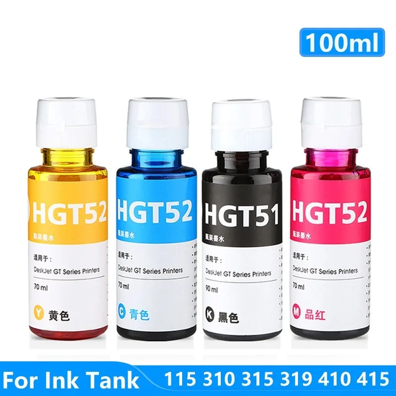

NEW 100ML/Bottle Refill Dye Ink Bottle For HP Ink Tank 110 115 310 315 316 318 319 418 Ink Tank Wireless 410 415 419 Inkjet