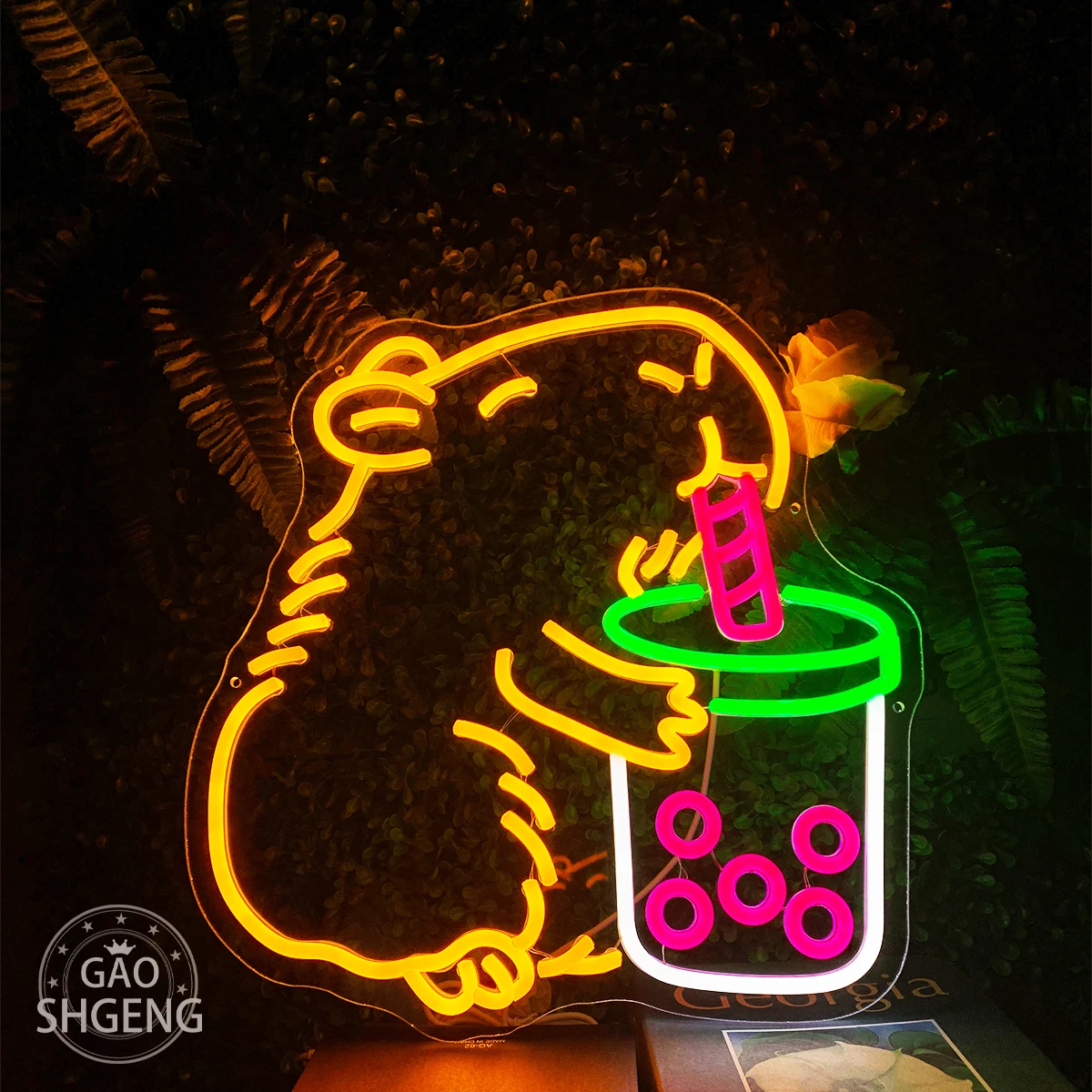 

Неоновая вывеска Milk Tea Shop