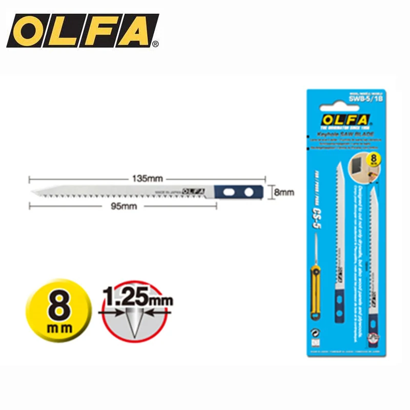 

1 шт. OLFA SWB-5/1B пильное лезвие 8 мм сменное лезвие, сделано в Японии