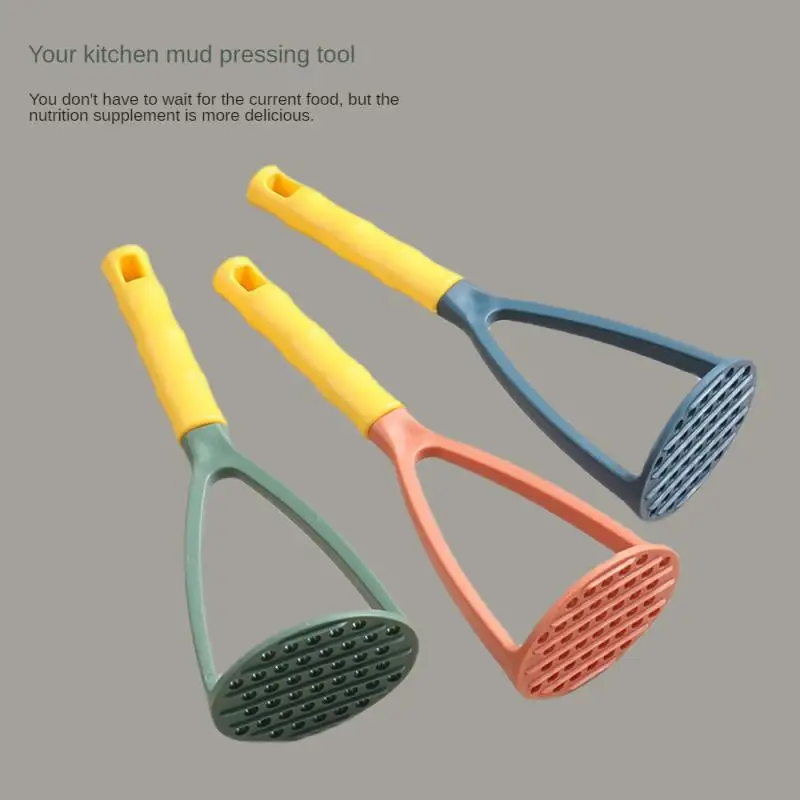 

Kitchen Mashed Potato Press Artifact Manual Press Net Red Plastic Potato Press Kitchen Gadget Sweet Potato Mash Masher