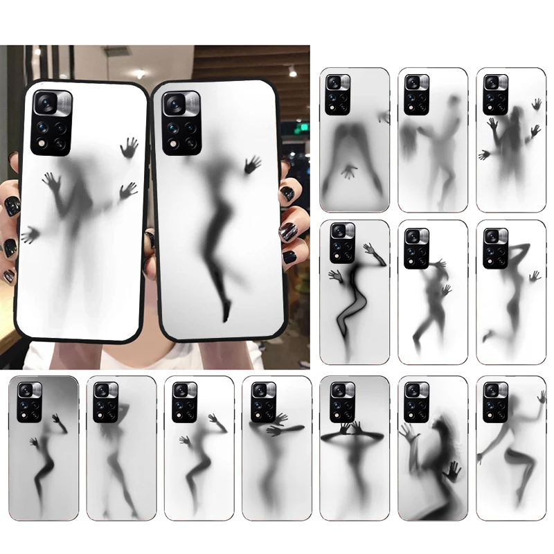 

Sexy Woman Silhouettes Phone Case for Xiaomi Redmi Note 12 Pro 11S 11 10 Pro 9Pro Note9 10S Redmi 10 9C 9A Funda