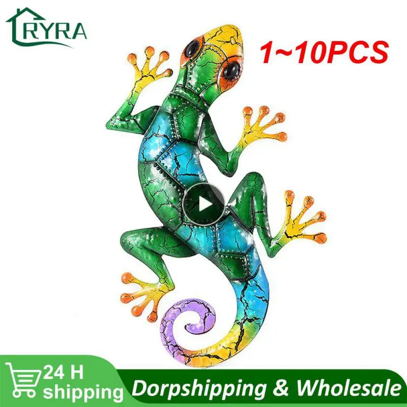 

1-10 шт., декоративные настенные статуи в виде ящерицы