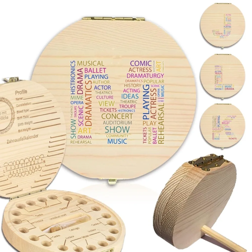 Детская деревянная коробка для зубов детская