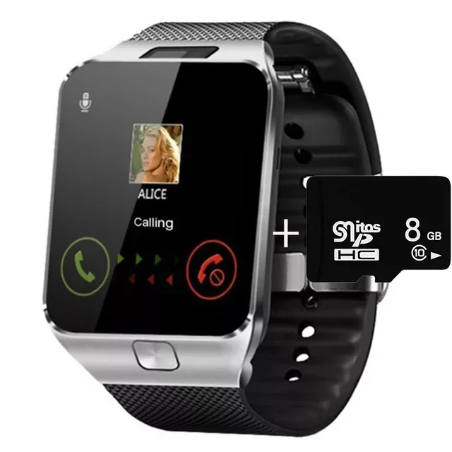Price Reloj inteligente Digital DZ09 para hombre, pulsera con Bluetooth, conexión de llamadas telefónicas Android, 2G, GSM, SIM, tarjeta TF, cámara