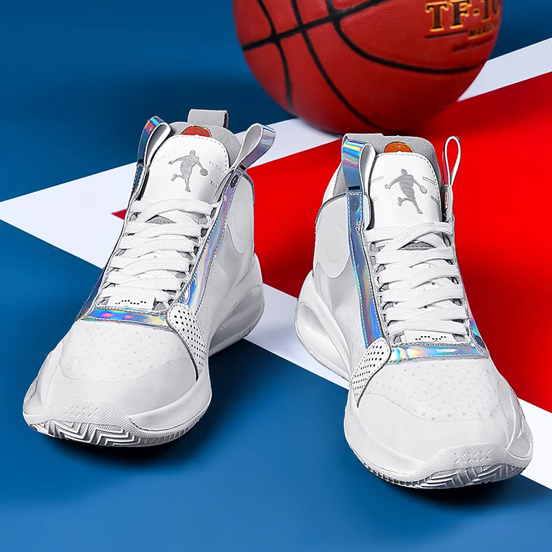 2022 Men's Thick-soled Basketball Shoes New Seasons Wear-resistant Breathable Non-slip Sole High-quality Basketball Sneakers Men