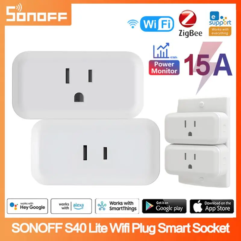 Смарт-розетка SONOFF S40Lite 15 А Wi-Fi ZigBee