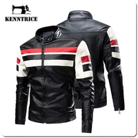 kenntrice leather racing jackets thermal trend biker mens fashion polar fleece fleece motorcycle style vintage outwear for man