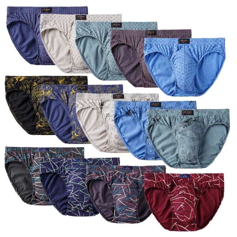 

3 Pcs Cotton Underwear For Men Briefs Knickers Panties Homme Pant Shorts Sexy Underpants Boy Undies Big Size 3XL 4XL 5XL 6XL 7XL