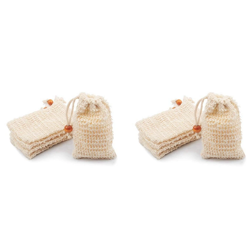 

Мешки для мыла для душа, 120 упаковок, мешочек для экономии мыла из натурального рами, сетчатый мешок для домашнего мыла с Кулиской