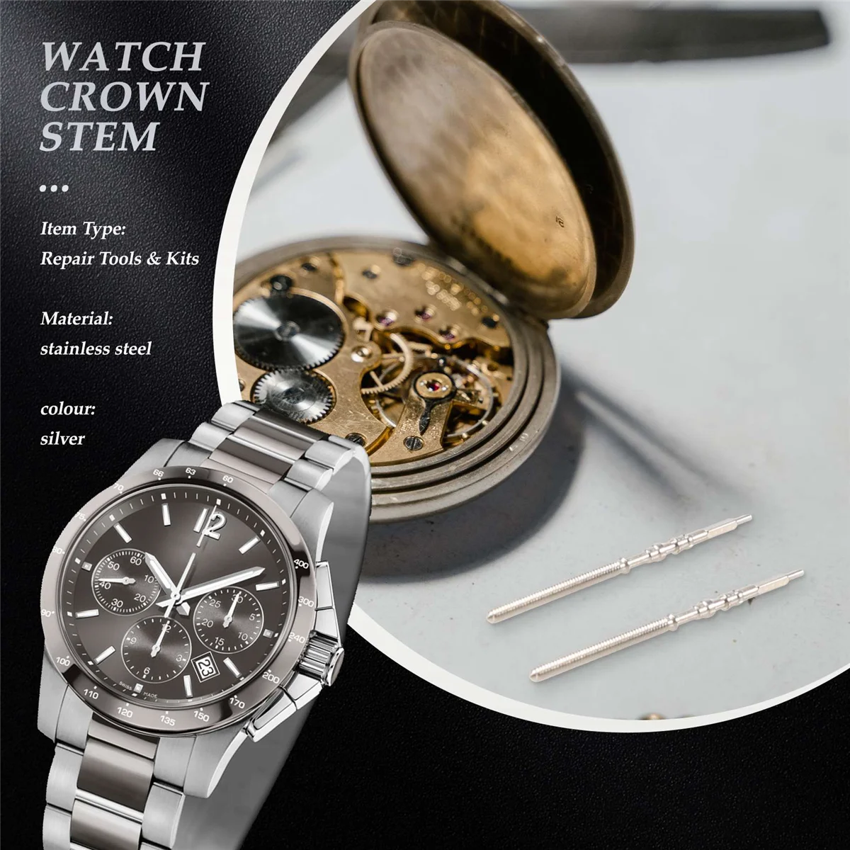 5 шт. часы с движением стальные женские запасные части NH35 NH36 NH38 NH39