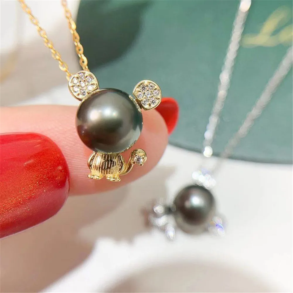 

S925 Sterling Silver Pearl Pendant Mountings, Charm Findings, Pendant Settings Jewelry Parts Fittings Women Accessories