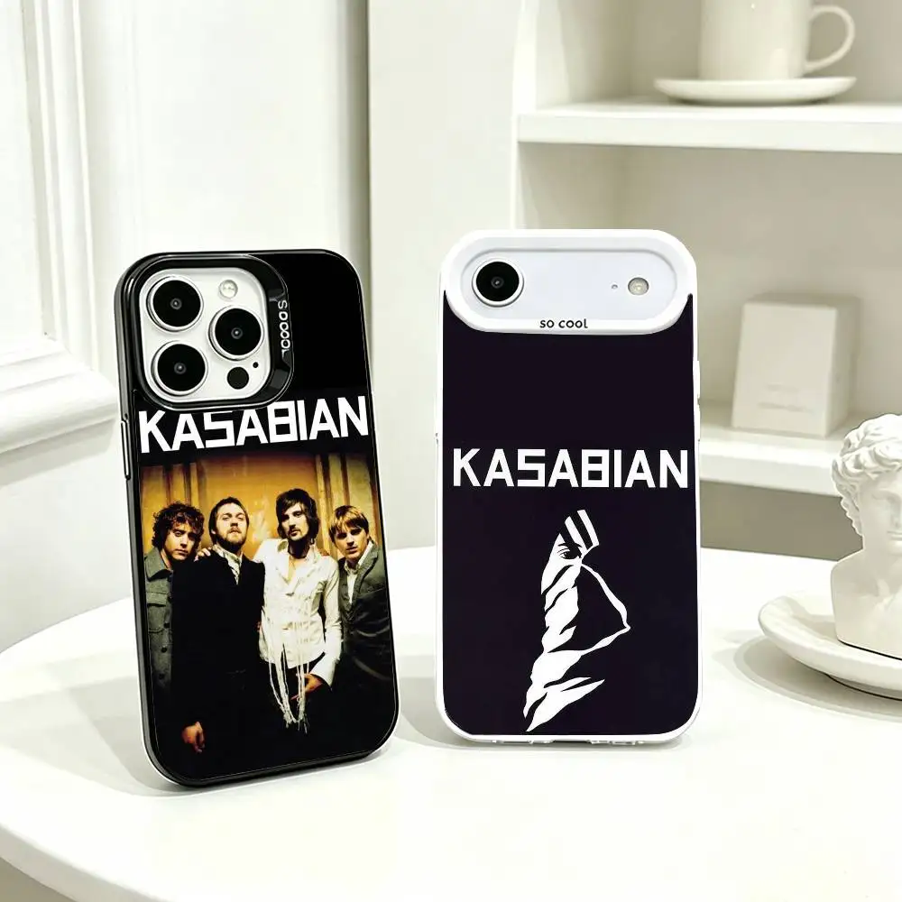 Фото Чехол для телефона KK-Kasabian для iPhone 17, 16, 15, 14, 13, 12, 11 Plus, Pro Max, XS, серый, с цветным покрытием внутри №1