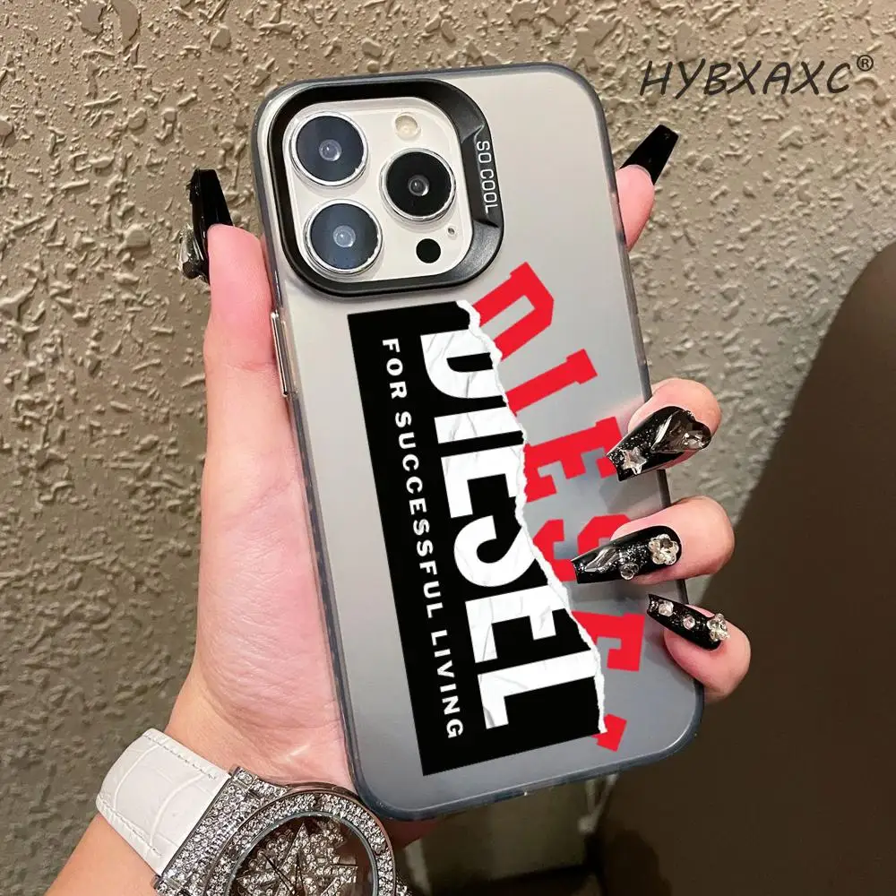 Фото Чехол для телефона Brand R-Rudolf D-Diesel для iPhone 17 16 15 14 13 12 11 Pro Max Plus Mini, цвет серебристый, технология IMD №1