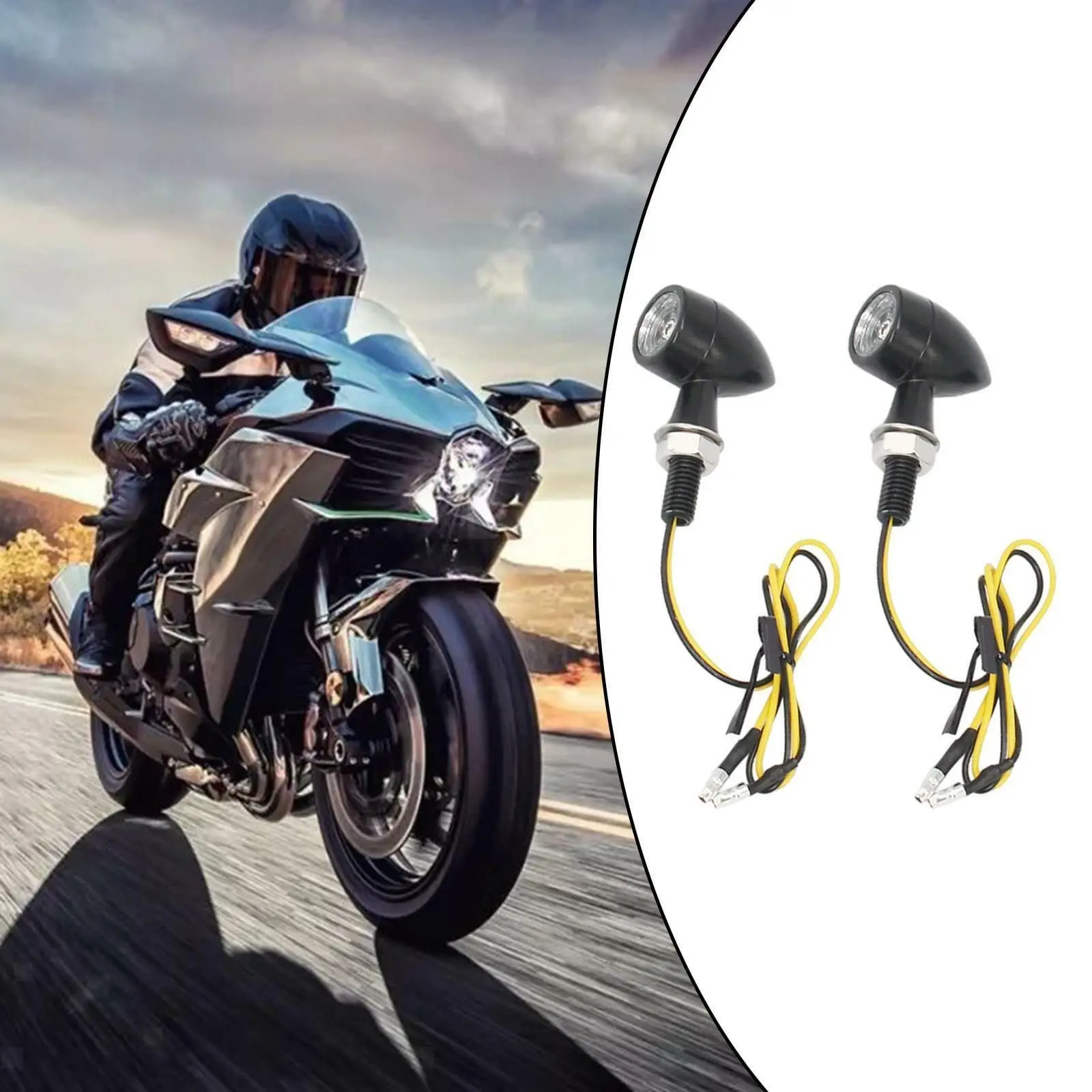 

Led Metal Motorcycle Turn Signal Motorcycle Accessories Signal Lights Motorcycle Lighting For Kawasaki|Suzuki|Yamaha