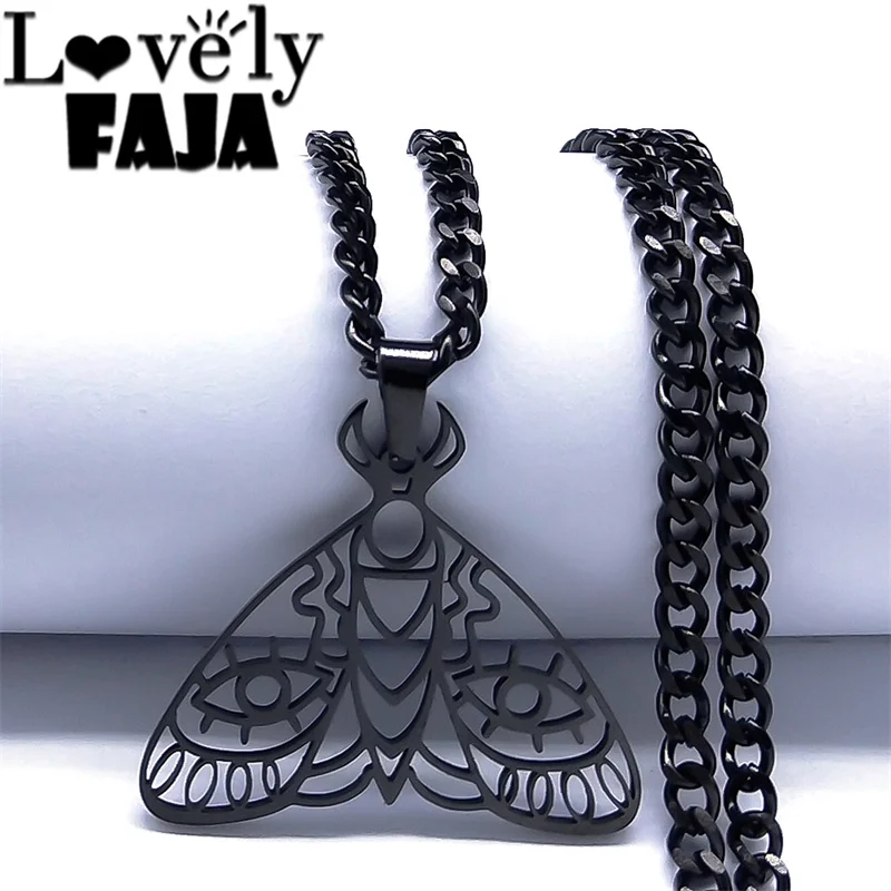 Готическое ожерелье с подвеской смерть моли Lovely FAJA